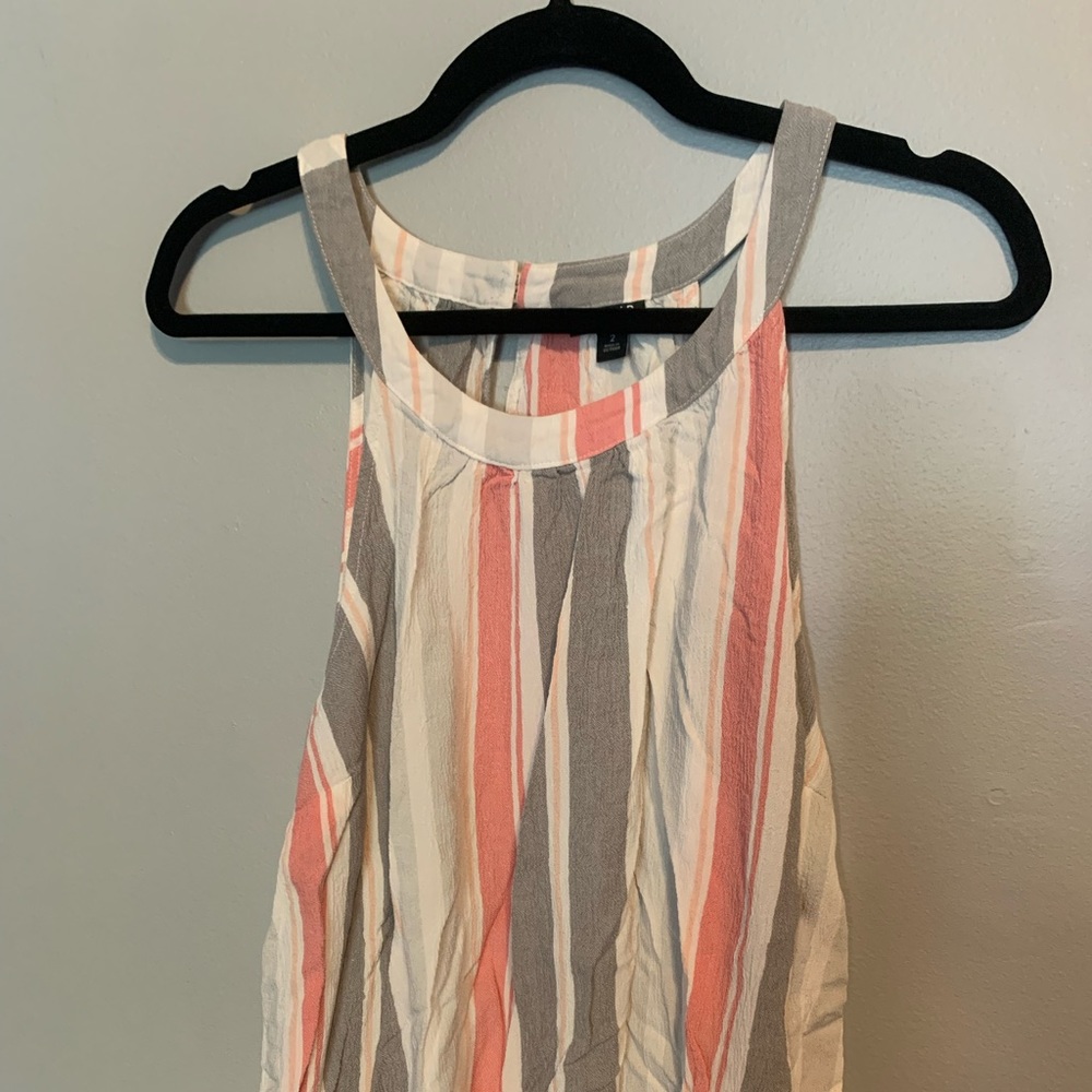 Torrid sleeveless striped blouse